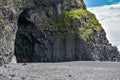 Reynisdrangar rock formation in Vik i Myrdal Royalty Free Stock Photo