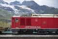 View of Rhaetische Bahn train Royalty Free Stock Photo