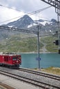 View of Rhaetische Bahn train Royalty Free Stock Photo