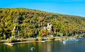 Rheinstein Castle in the Rhine Gorge, Germany Royalty Free Stock Photo