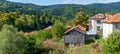 View of the Rhodope Mountains from the village of Manastir in Bulgaria