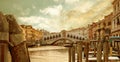 View of Rialto bridge, Venice, Italy Royalty Free Stock Photo