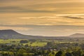 View of the Ribble Valley from the top of Clitheroe castle