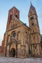 View of Ribe cathedral in Denmark Royalty Free Stock Photo