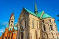 View of Ribe cathedral in Denmark Royalty Free Stock Photo