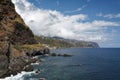 View of Ribeira Brava coastline from Ponta do Sol, Madeira Portugal