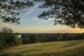 View from Richmond Hill in London over landscape during beautifu Royalty Free Stock Photo