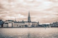 View of Riddarholmen from Stockholm City Hall, Sweden Royalty Free Stock Photo