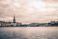 View of Riddarholmen from Stockholm City Hall, Sweden Royalty Free Stock Photo