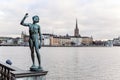 View of Riddarholmen from Stockholm City Hall, Sweden Royalty Free Stock Photo