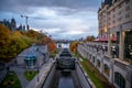 View of the Rideau Canal along Parliament Hill