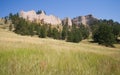 View of the Ridge at Fort Robinson State Park, Nebraska Royalty Free Stock Photo