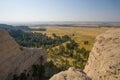 View from the Ridge at Fort Robinson State Park, Nebraska Royalty Free Stock Photo