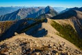 Pedley Pass Ridge Line Landscape in Fall Royalty Free Stock Photo