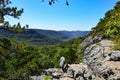 view toward Sam's Throne, Ozark Mountains Royalty Free Stock Photo