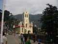 A view of Shimla, the capital city of Himachal Pradesh, India