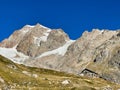 The view of Rifugio Elisabetta on TMB