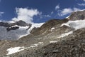 View of rifugio Gnifetti in Monte Rosa Royalty Free Stock Photo