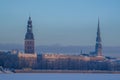 View of Riga in winter time