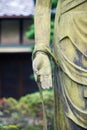 The right hand of Goddess Benzaiten in Varada mudra. Toganji temple. Nagoya. Japan