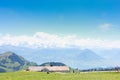 View on the Rigi Kulm Switzerland Visible 360 degrees Royalty Free Stock Photo