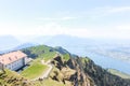 View on the Rigi Kulm Switzerland Visible 360 degrees Royalty Free Stock Photo