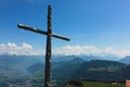 View on the Rigi Kulm Switzerland Visible 360 degrees Royalty Free Stock Photo