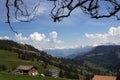 View from the Rigi mounatin with Alps, Switzerland Royalty Free Stock Photo