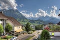 View on Rigi mountain from Schwyz