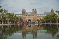 View of Rijksmuseum in Amsterdam