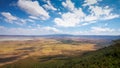 View from the rim of the famous ngorongoro crater in tanzania Royalty Free Stock Photo