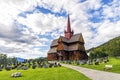View of Ringebu Stave Church in Norway