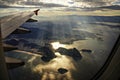 View of Rio de Janeiro from an Airplane Window by Sunset