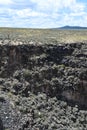 View from Rio Grande Gorge Bridge in Taos, New Mexico Royalty Free Stock Photo