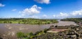 View of the Rio San Juan, from the old Spanish Fortress, Village of El Castillo, Rio San Juan, Nicaragua Royalty Free Stock Photo