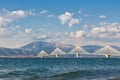 A view on the Rion-Antirion bridge near Patras, Greece