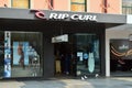 A view of the Rip Curl surfing store on The Corso in Manly