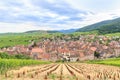 View of Riquewihr village in Alsace Royalty Free Stock Photo