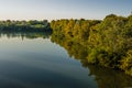 View on the river in Aeles early in the morning