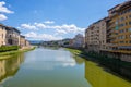 View of River Arno in the historic centre of Florence, Tuscany, Italy Royalty Free Stock Photo