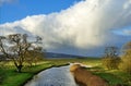 View of the River Bela, Milnthorpe. Royalty Free Stock Photo