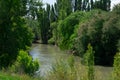 View of River Chubut in Gaiman town