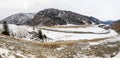 View of river Chuya and Altay mountains