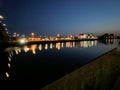 A view of the River Clyde in Glasgow Royalty Free Stock Photo