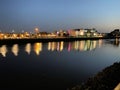 A view of the River Clyde in Glasgow Royalty Free Stock Photo