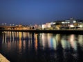 A view of the River Clyde in Glasgow Royalty Free Stock Photo