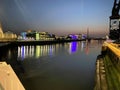 A view of the River Clyde in Glasgow Royalty Free Stock Photo
