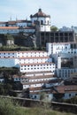 View the river coast of Vila Nova de Gaia from historical center of Porto, Portugal. Royalty Free Stock Photo