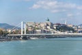 View of River Danube in Budapest city, Hungary Royalty Free Stock Photo