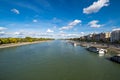 View of River Danube in Budapest city, Hungary Royalty Free Stock Photo